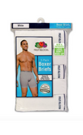 Fruit of the Loom Men's Classic White Boxer WHT 5pck - State Shops California