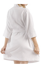 Thigh Length Waffle Weave Kimono Robe, 10oz - State Shops California